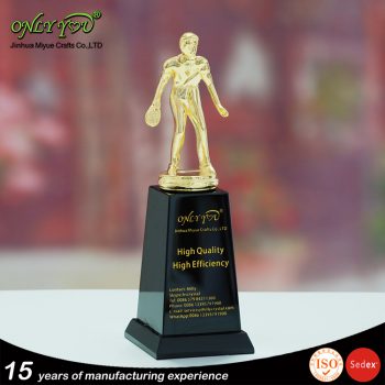Metal crystal award table tennis