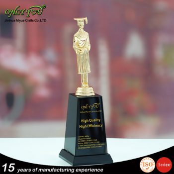 Metal crystal award Female doctor