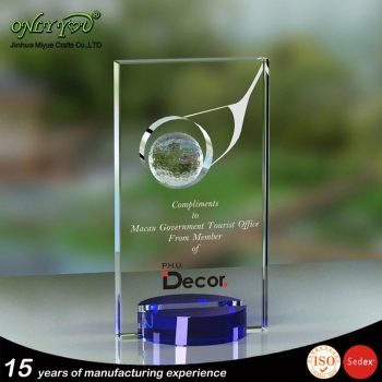 003-Crystal Golf Trophies