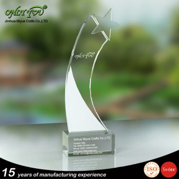 Crystal trophy award 025