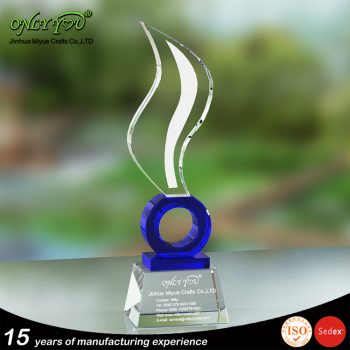 Crystal trophy award 035