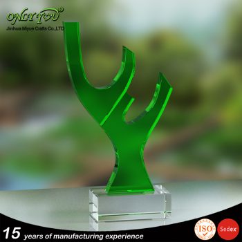 Crystal trophy award 046