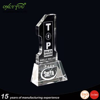 Crystal trophy award 068