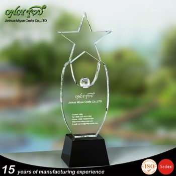 Crystal trophy award 069