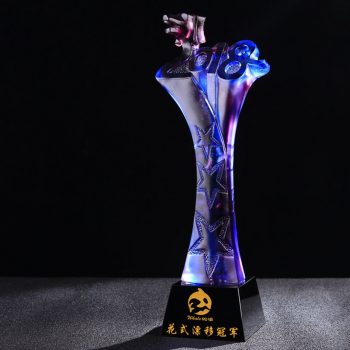 2018 Colored glaze glass Crystal Awards-0107