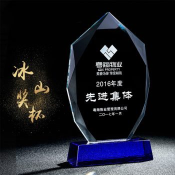 Elegant Crystal Medal Plaque Awards-0198