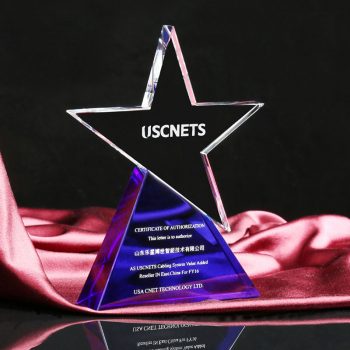 Blue Base and Clear star Crystal Awards-0005