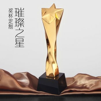 Resin Star on Black Crystal Base Awards-0089