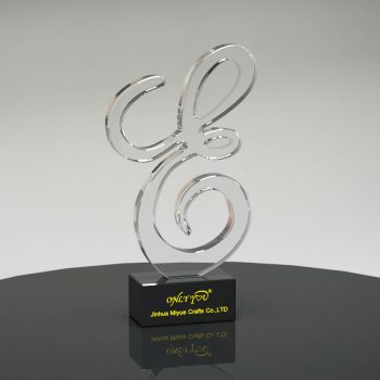 Music Note Crystal Award Trophy - CY011