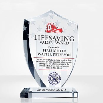 Crystal Shield Award - CY033